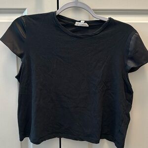 Heartloom Black Cropped Tee